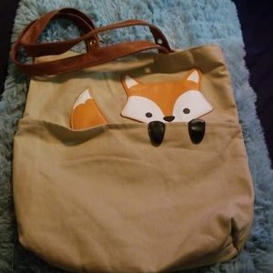 Sleepyville critters Fox Canvas NWOT